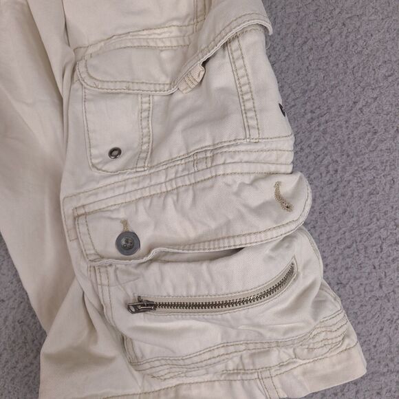 Iron Co Cargo Shorts‎ Mens 41 Beige Cotton Casual Workwear - Picture 6 of 16